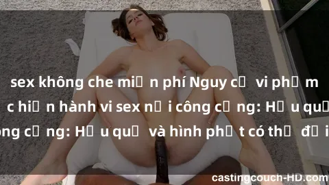 sex không che miễn phí Nguy cơ vi phạm pháp luật khi thực hiện hành vi sex nơi công cộng: Hậu quả và hình phạt có thể đối mặt